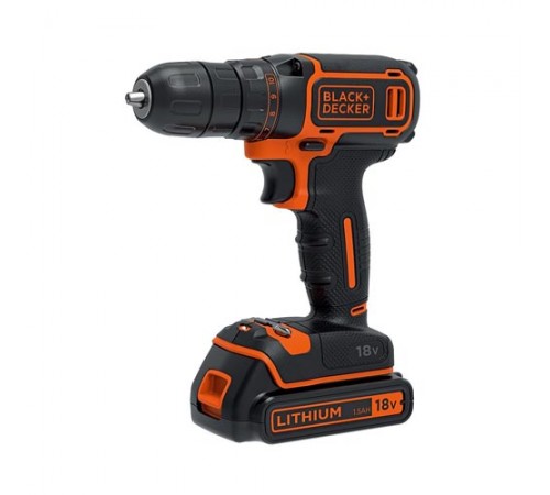 Дриль-шуруповерт акумуляторний BLACK+DECKER BDCDC18KB