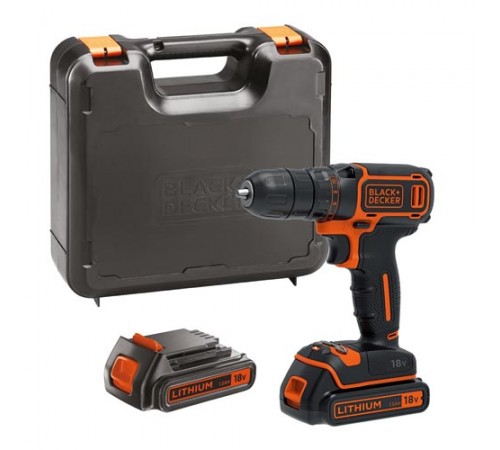 Дриль-шуруповерт акумуляторний BLACK+DECKER BDCDC18KB