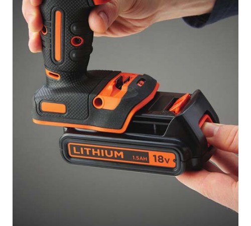 Дриль-шуруповерт ударний акумуляторний BLACK+DECKER BDCHD18KB