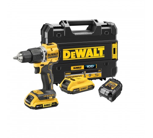 Дриль-шуруповерт 100 YEARS DeWALT DCD100YD2T