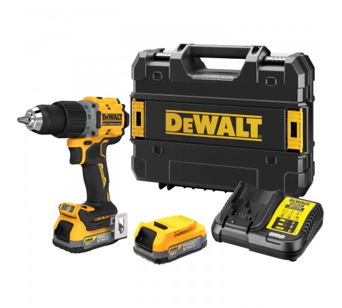 Дриль-шуруповерт акумуляторний безщітковий DeWALT DCD800E2T