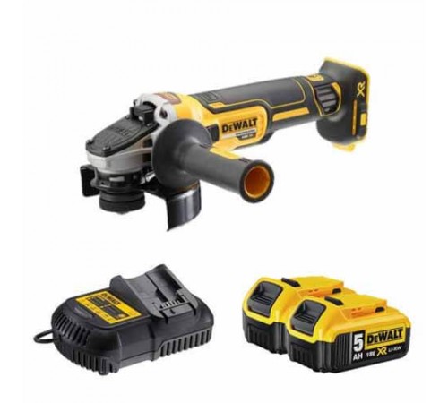 Акумуляторна кутова шліфувальна машина (болгарка) DeWALT DCG405P2