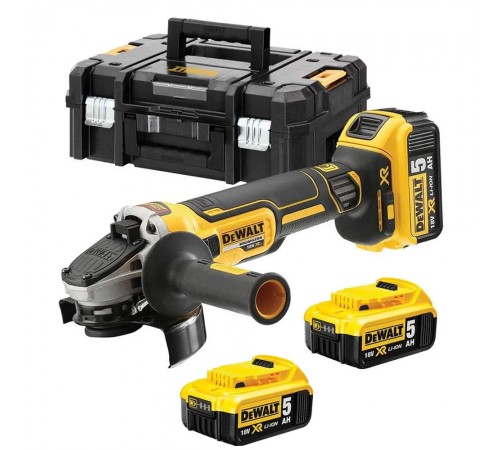 Акумуляторна кутова шліфувальна машина (болгарка) DeWALT DCG405P3