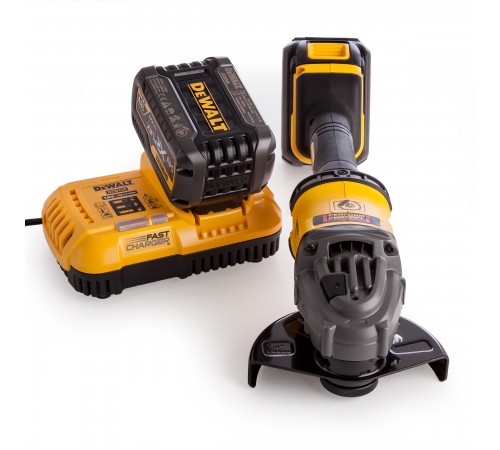 Кутова шліфувальна машина-болгарка акумуляторна XR FLEXVOLT DeWALT DCG414T2