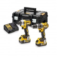 Набір DeWALT DCK266P2T з двох інструментів з безщітковим двигуном, ударний дриль-шуруповерт DCD796 та ударний шуруповерт DCF887