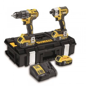 Набір DeWALT DCK266P3 з двох інструментів з безщітковим двигуном, ударний дриль-шуруповерт DCD796 та ударний шуруповерт DCF887