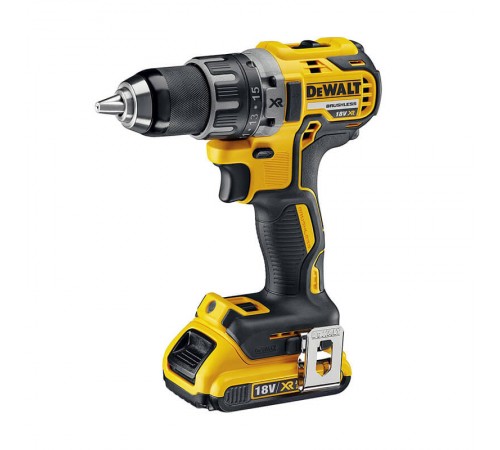 Набір DeWALT DCK268P2T з двох інструментів з безщітковим двигуном, дриль-шуруповерт DCD791 та ударний шуруповерт DCF887