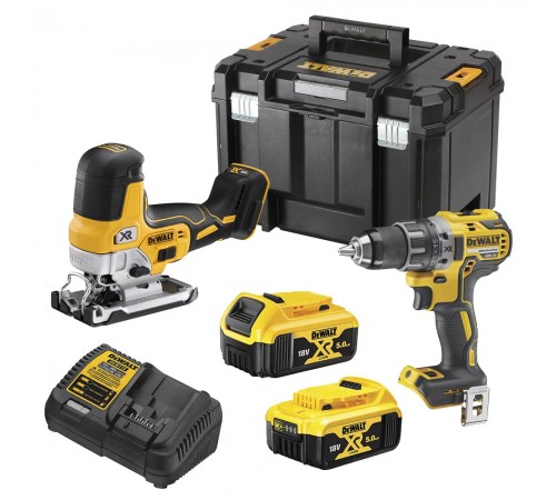 Набір з двох безщіткових інструментів DeWALT DCK298P2T