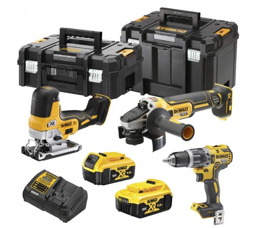 Набір із трьох інструментів безщіткових DeWALT DCK329P2T