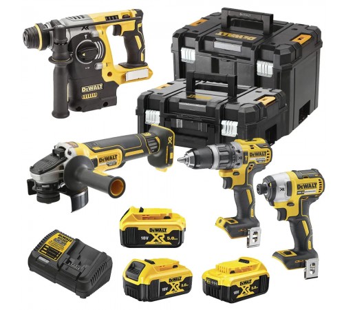 Набір з чотирьох безщіткових інструментів DeWALT DCK422P3T