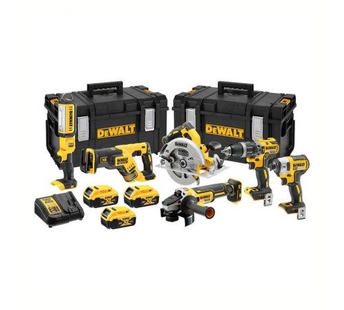 Набір із шести безщіткових інструментів DeWALT DCK623P3