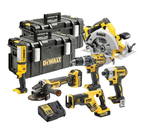 Набір із шести безщіткових інструментів DeWALT DCK623P3