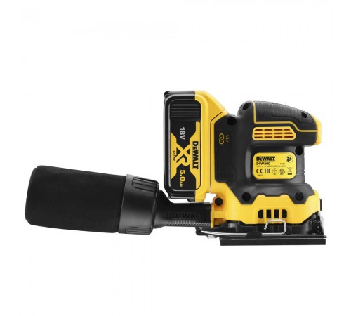 Шліфмашина вібраційна акумуляторна DeWALT DCW200P2