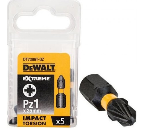 Набір біт IMPACT TORSION EXTREME DeWALT DT7386T