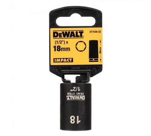 Головка торцева коротка ударна IMPACT DeWALT DT7536