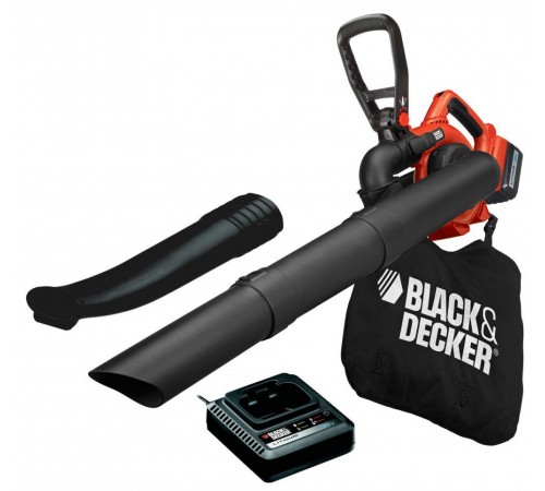 Повітродувка пилосос акумуляторний з подрібнювачем BLACK+DECKER GWC3600L20