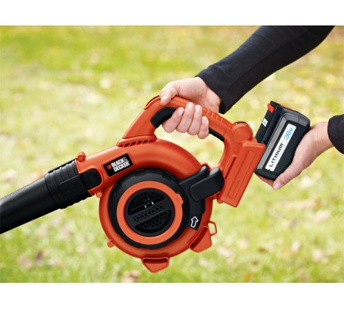 Повітродувка пилосос акумуляторний з подрібнювачем BLACK+DECKER GWC3600L20