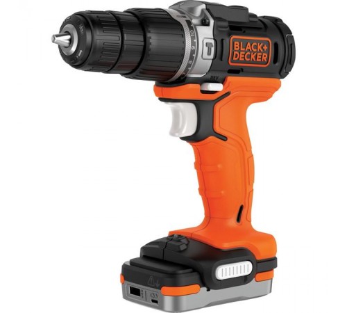 Дриль-шуруповерт ударний Black+Decker GoPak BDCHD12S1