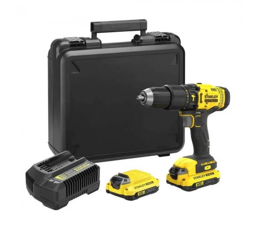 Дрель-шуруповерт аккумуляторная бесщёточная STANLEY FATMAX SFMCD711C2K