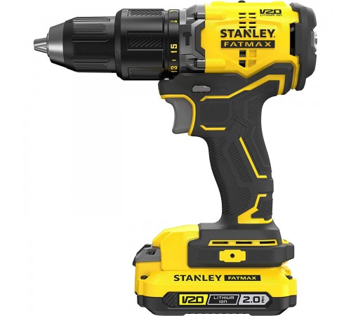 Дриль-шуруповерт акумуляторний безщітковий STANLEY FATMAX SFMCD715D2K