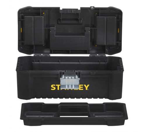 Ящик ESSENTIAL пластиковий з металевими клямками, розмір 316x156x128 мм (12.5?) STANLEY STST1-75515